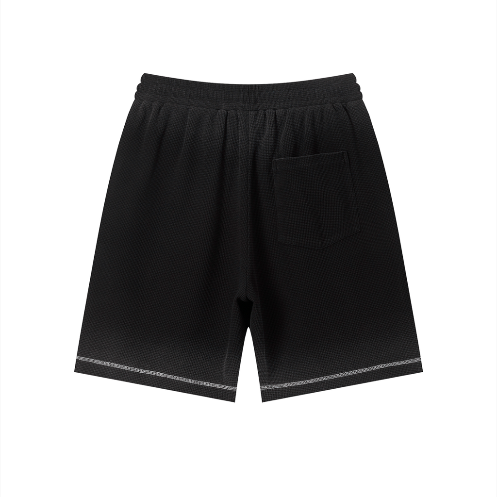 Unisex Sunfade Waffle Raw Hem Shorts ODMPOD