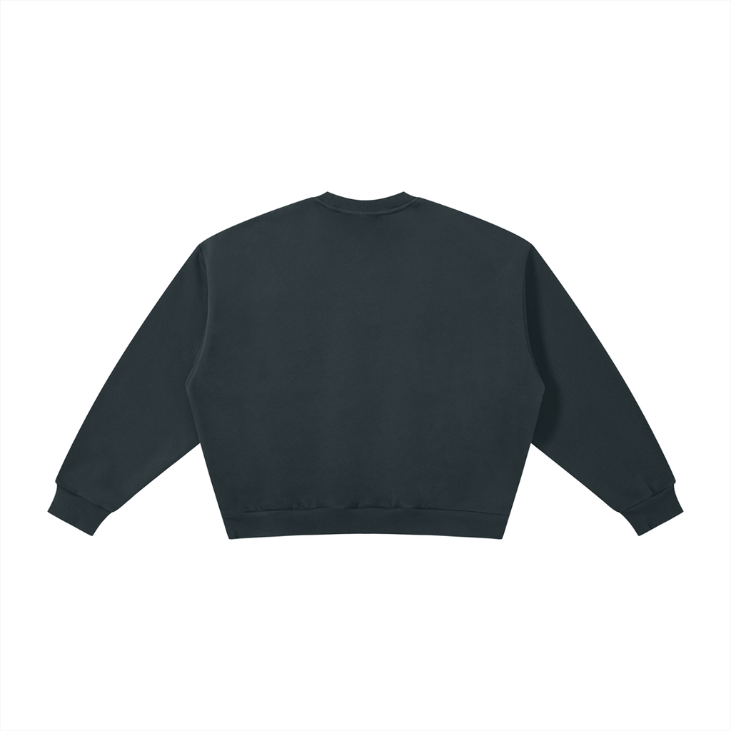 Boxy Fleece Crewneck Sweatshirt ODMPOD