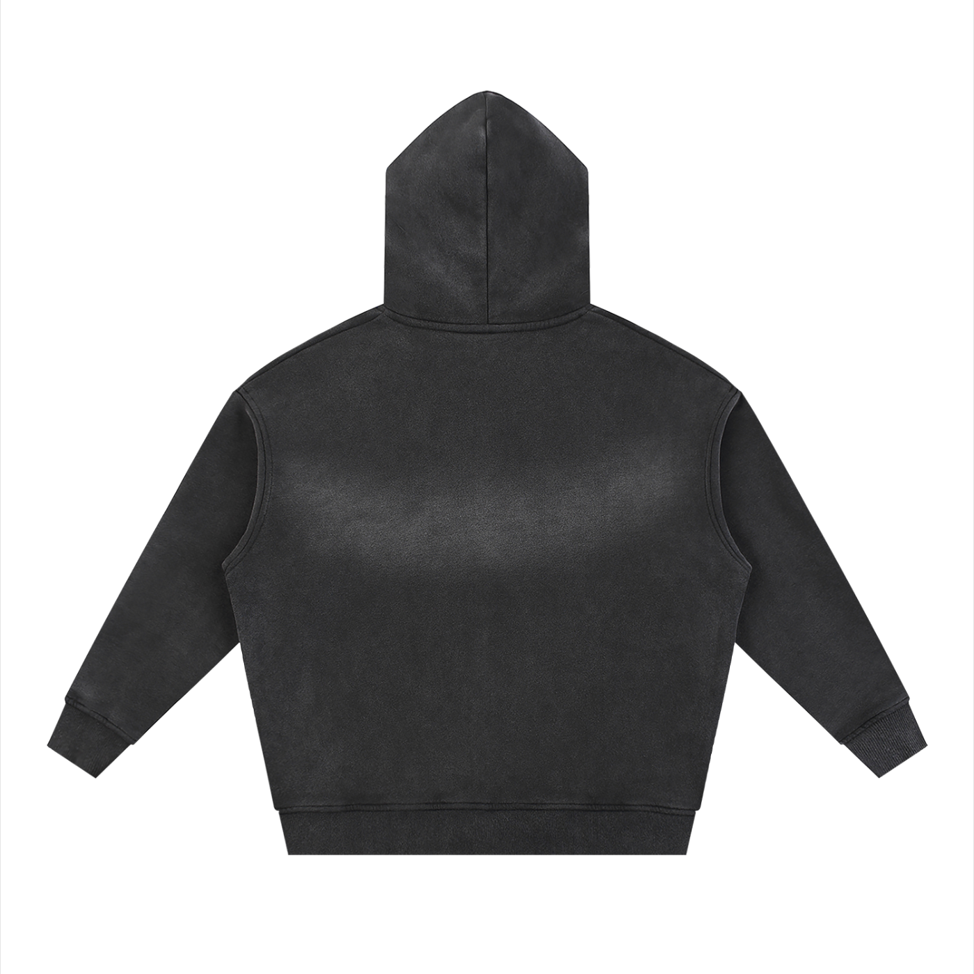 Sunfade Two-way Zipper Boxy Fleece Hoodie ODMPOD