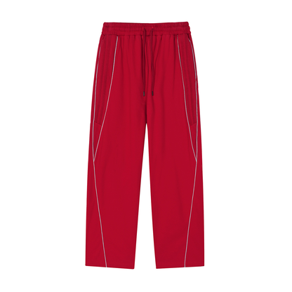 Reflection Striped Straight-Leg Sweatpants