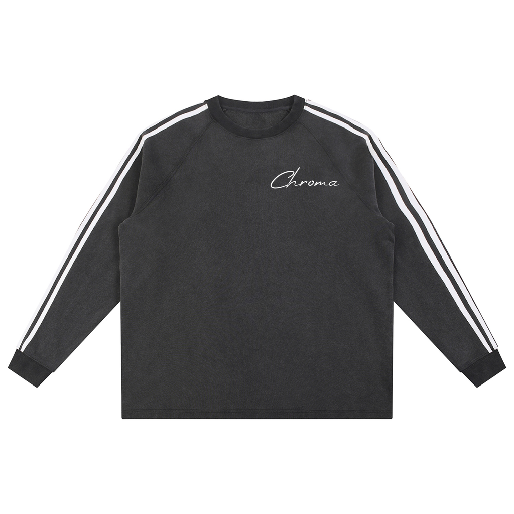 Snow Washed Contrast Tape Sweatshirt ODMPOD