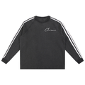 Snow Washed Contrast Tape Sweatshirt ODMPOD