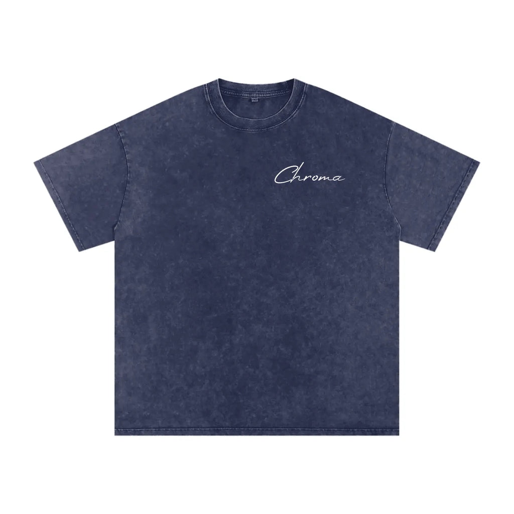 Snow Washed Oversized Cotton T-Shirt ODMPOD