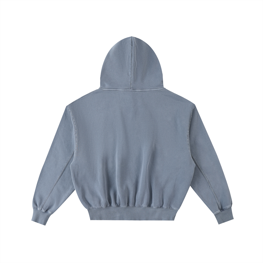 Frayed Enzyme Washed Fleece Hoodie ODMPOD