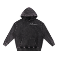 Snow Wash Hand-Frayed Heavyweight  Hoodie ODMPOD