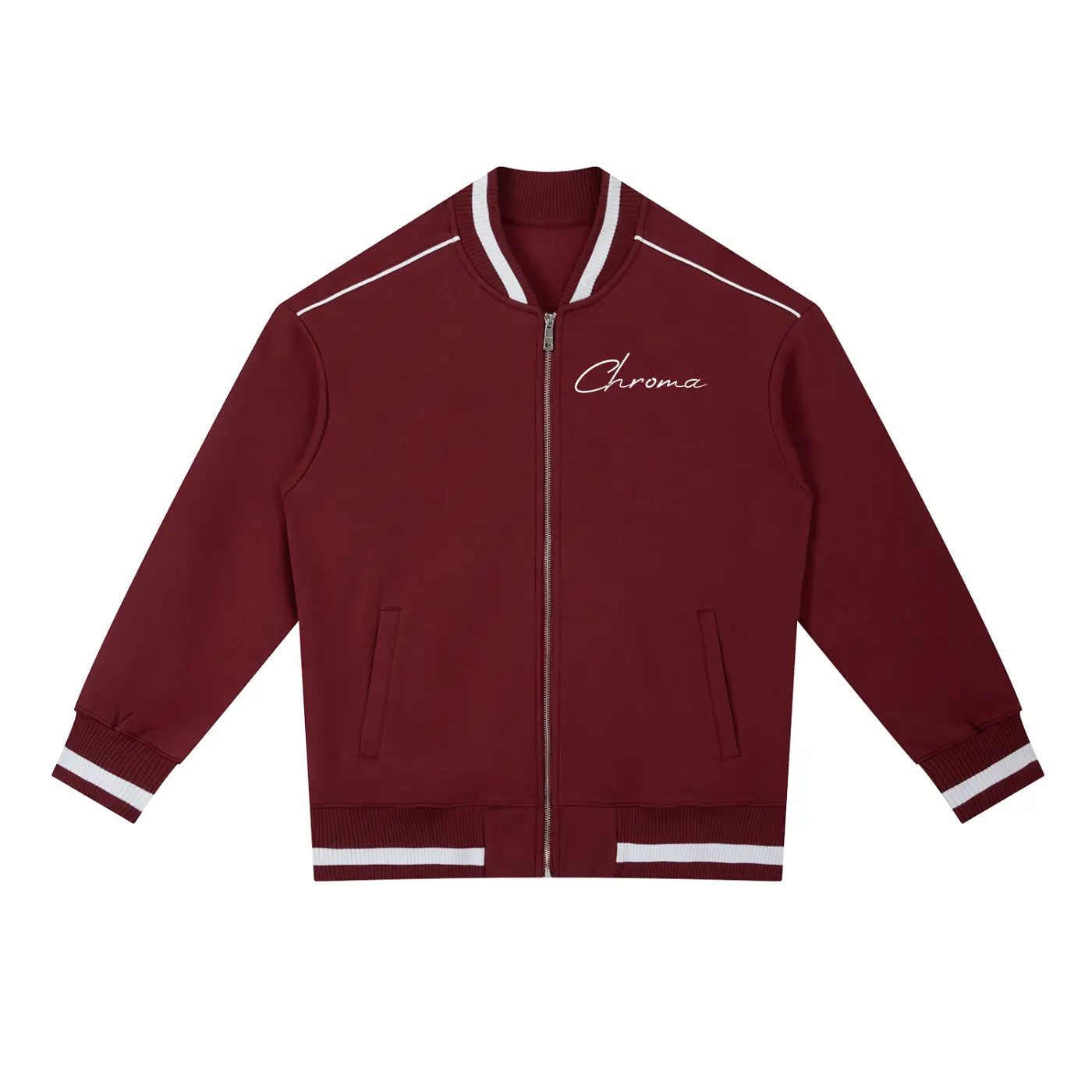 Contrast Piping Zip Bomber Jacket ODMPOD