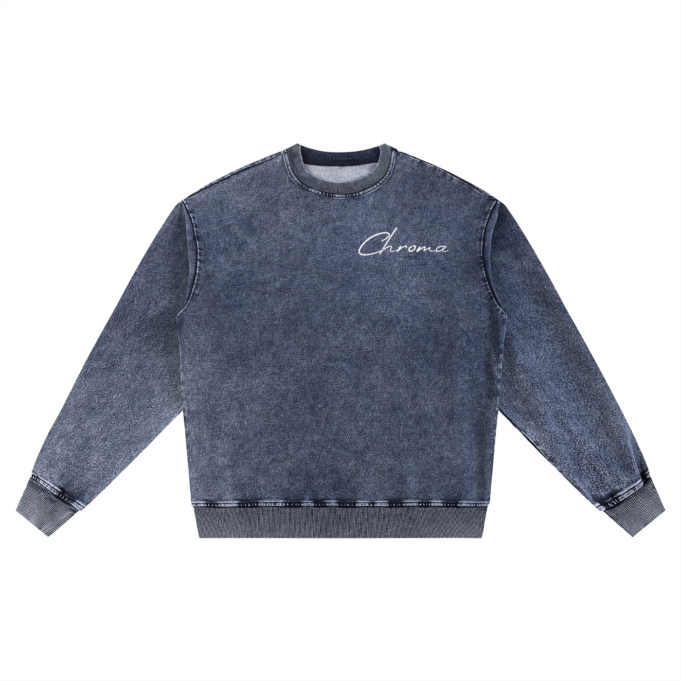 Snow Wash Oversized Crewneck Sweatshirt ODMPOD
