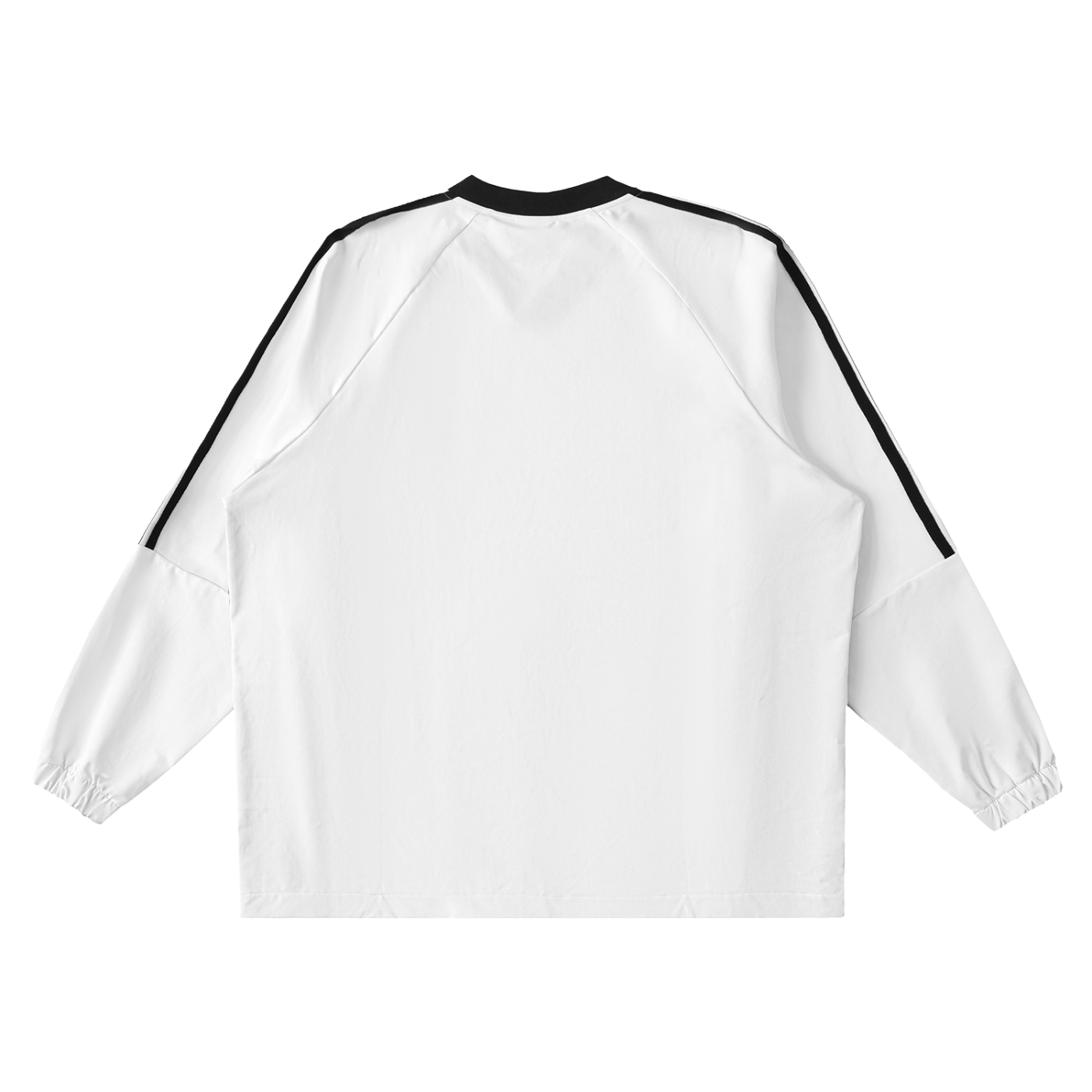 Color-Block V-Neck Long-Sleeve T-Shirt ODMPOD