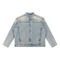 Vintage Wash Zip Denim Jacket ODMPOD