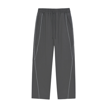 Reflection Striped Straight-Leg Sweatpants