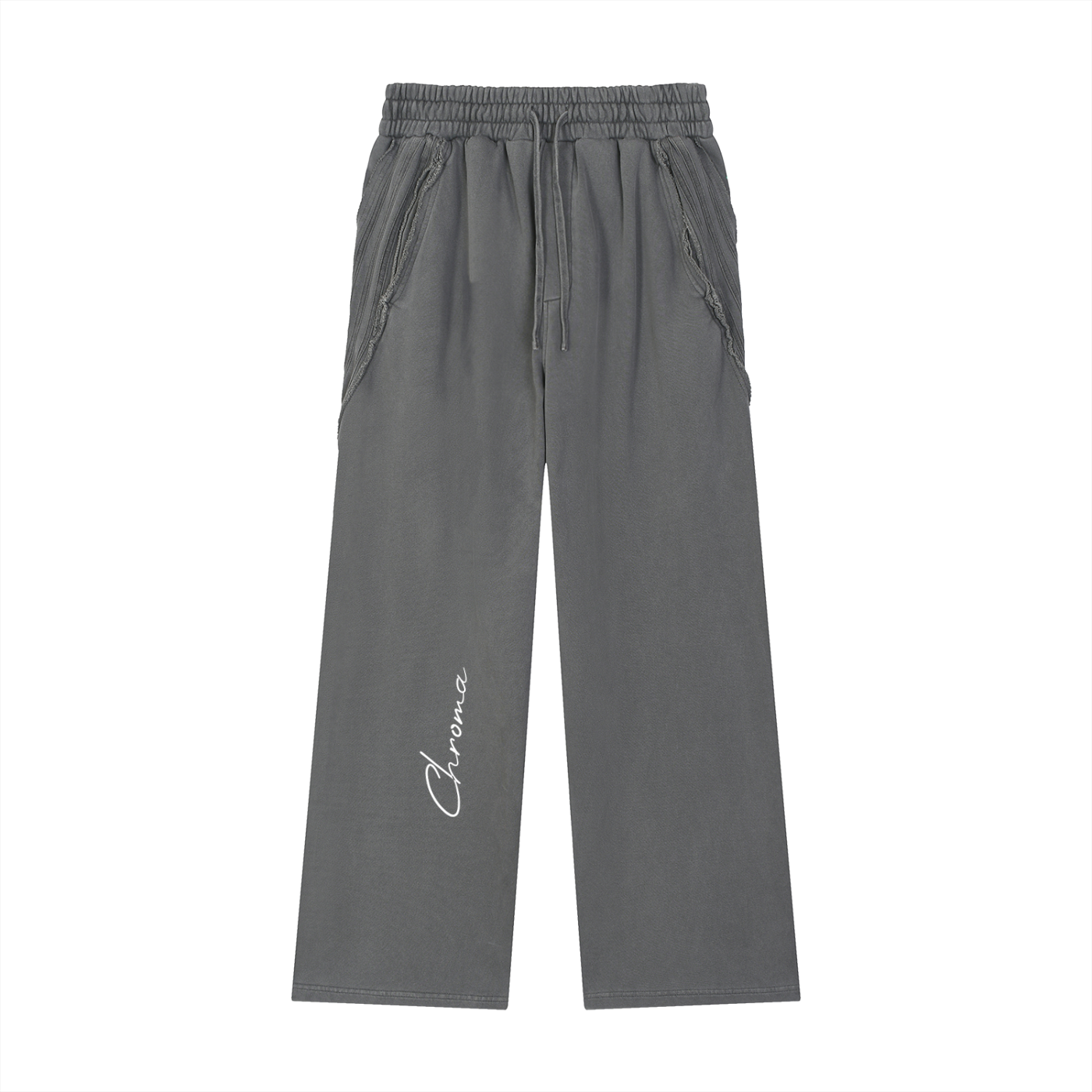 Snow Washed Tape Raw Edge Sweatpants ODMPOD
