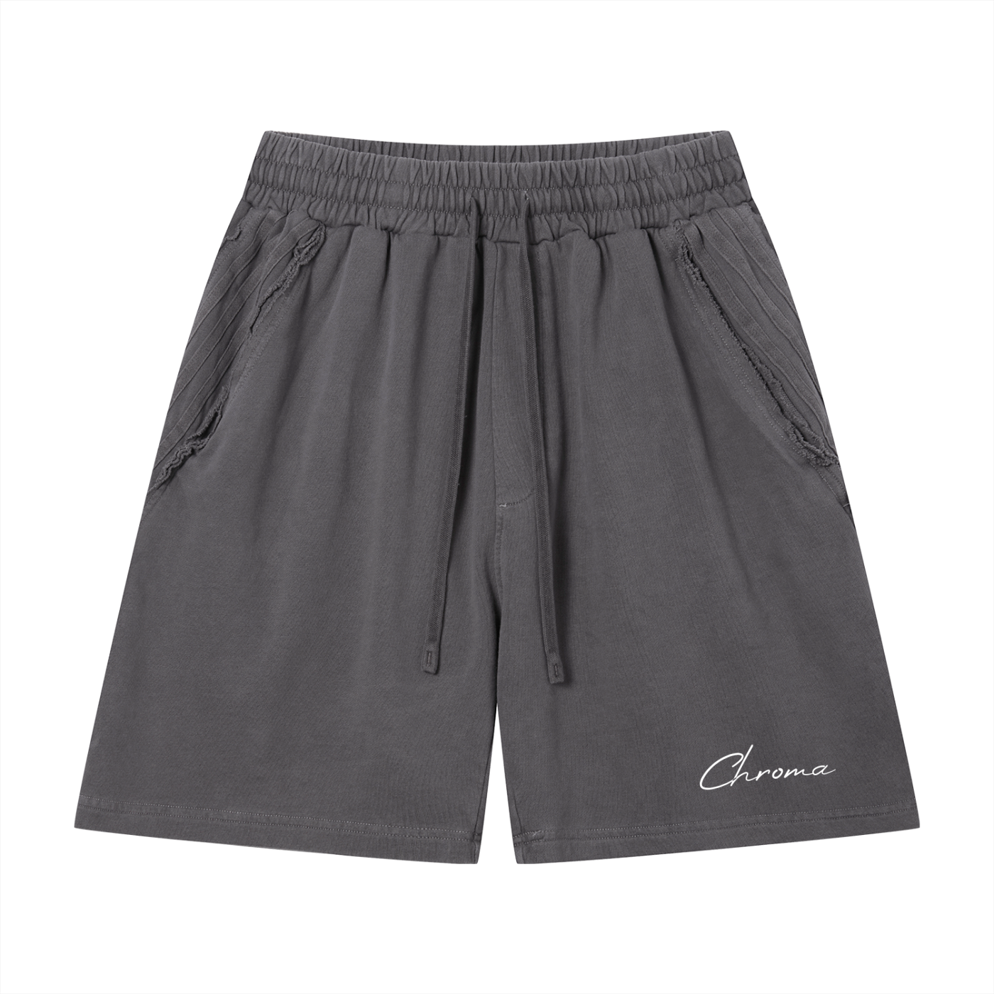Unisex Vintage Wash Raw Edge Shorts ODMPOD