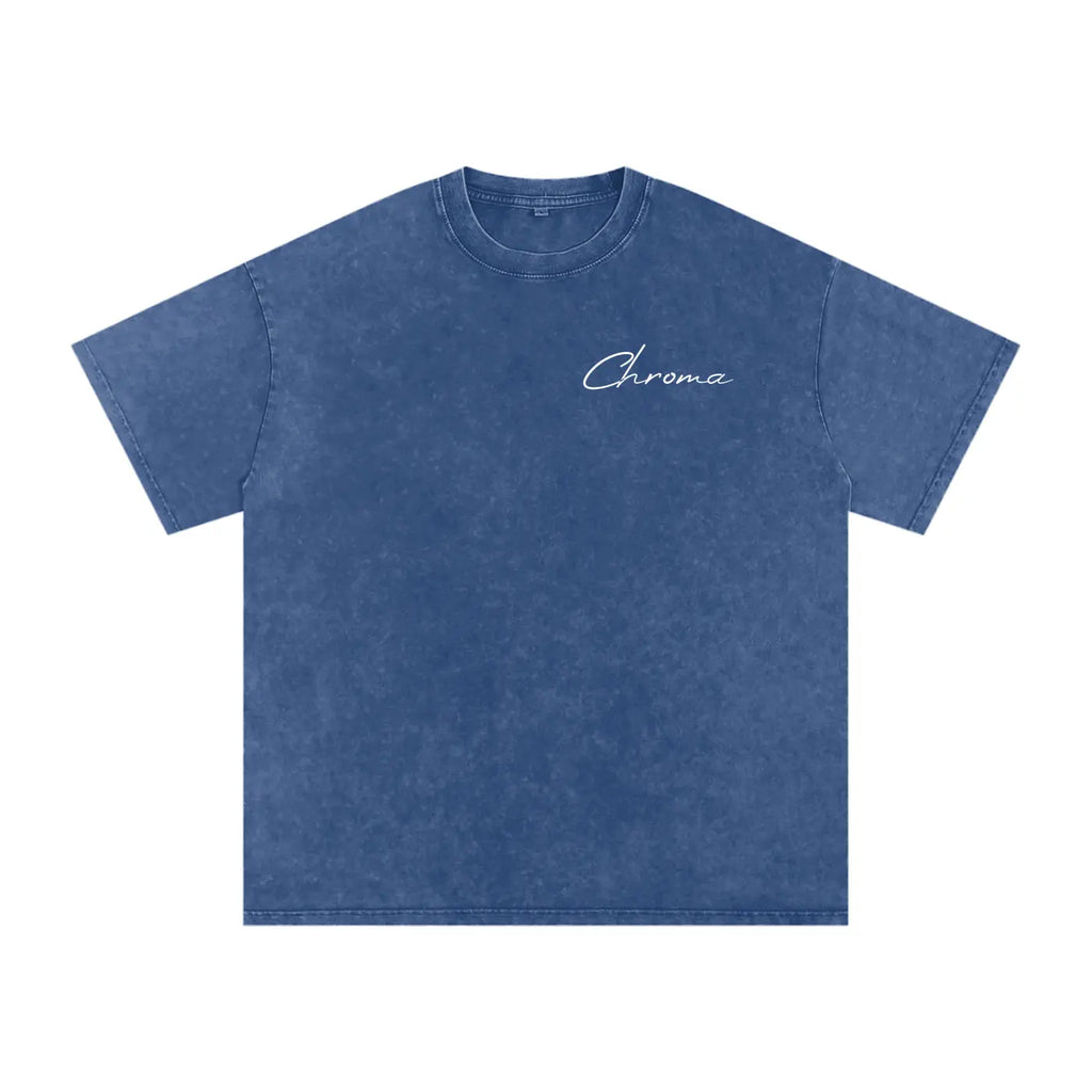 Snow Washed Oversized Cotton T-Shirt ODMPOD