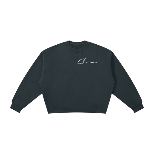 Boxy Fleece Crewneck Sweatshirt ODMPOD