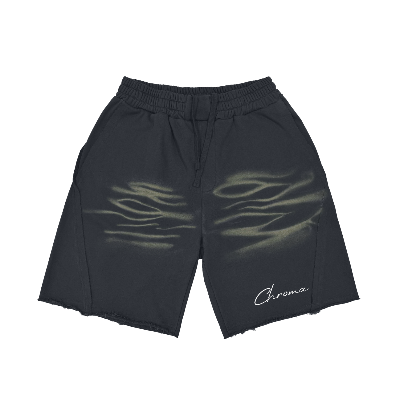 Vintage Washed Tiger Stripes Short Pants ODMPOD