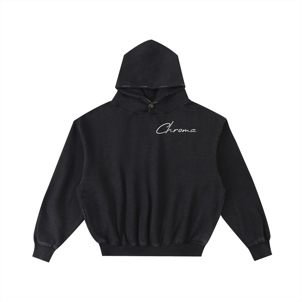 Frayed Enzyme Washed Fleece Hoodie ODMPOD