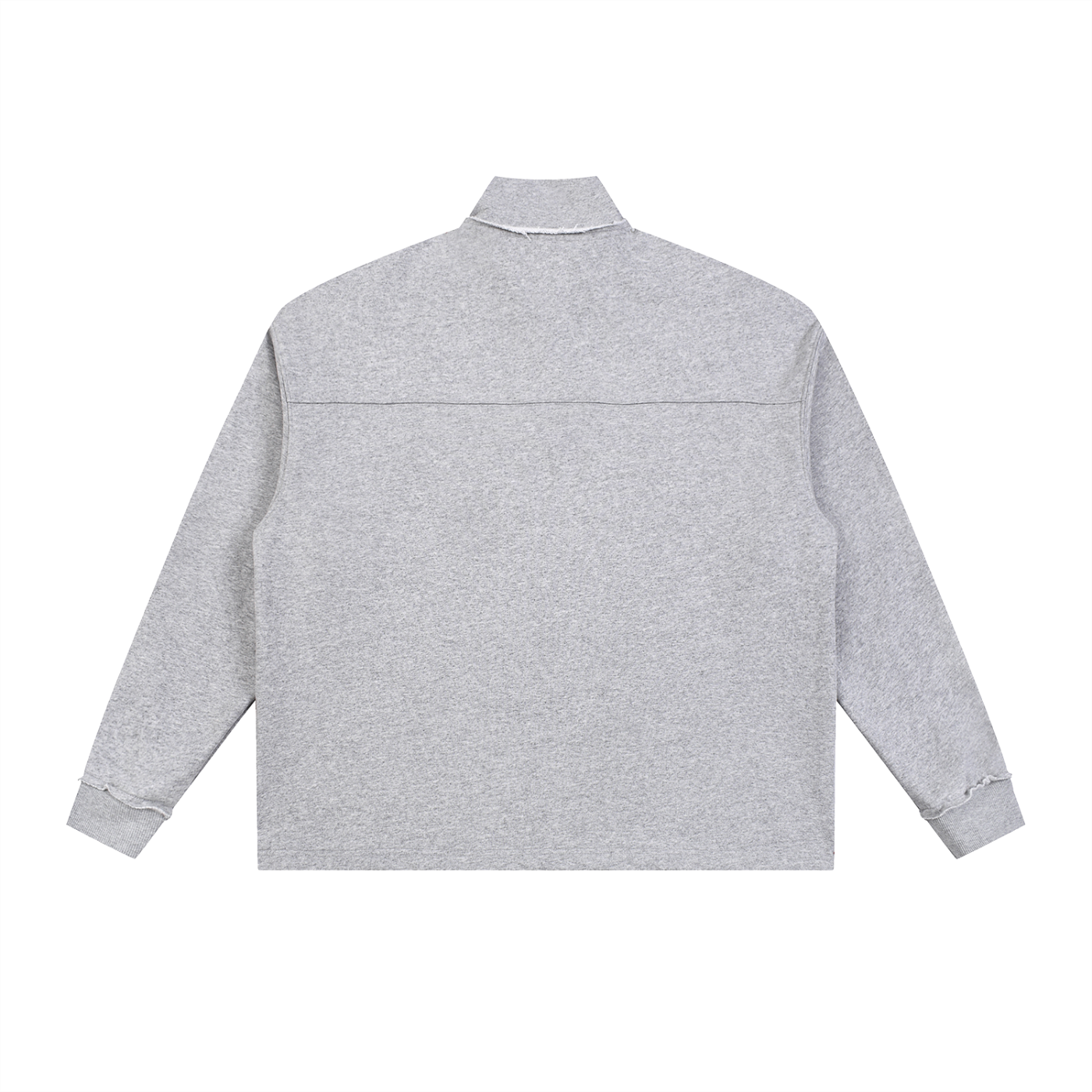 Half-Zip Rolled Edge Fleece Sweatshirt ODMPOD