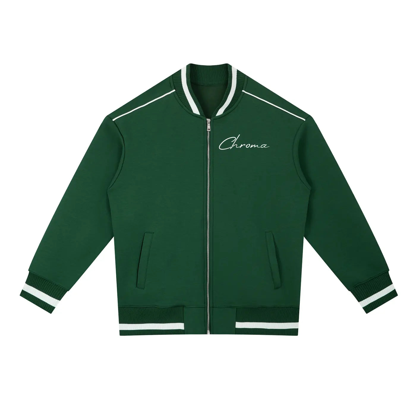 Contrast Piping Zip Bomber Jacket ODMPOD