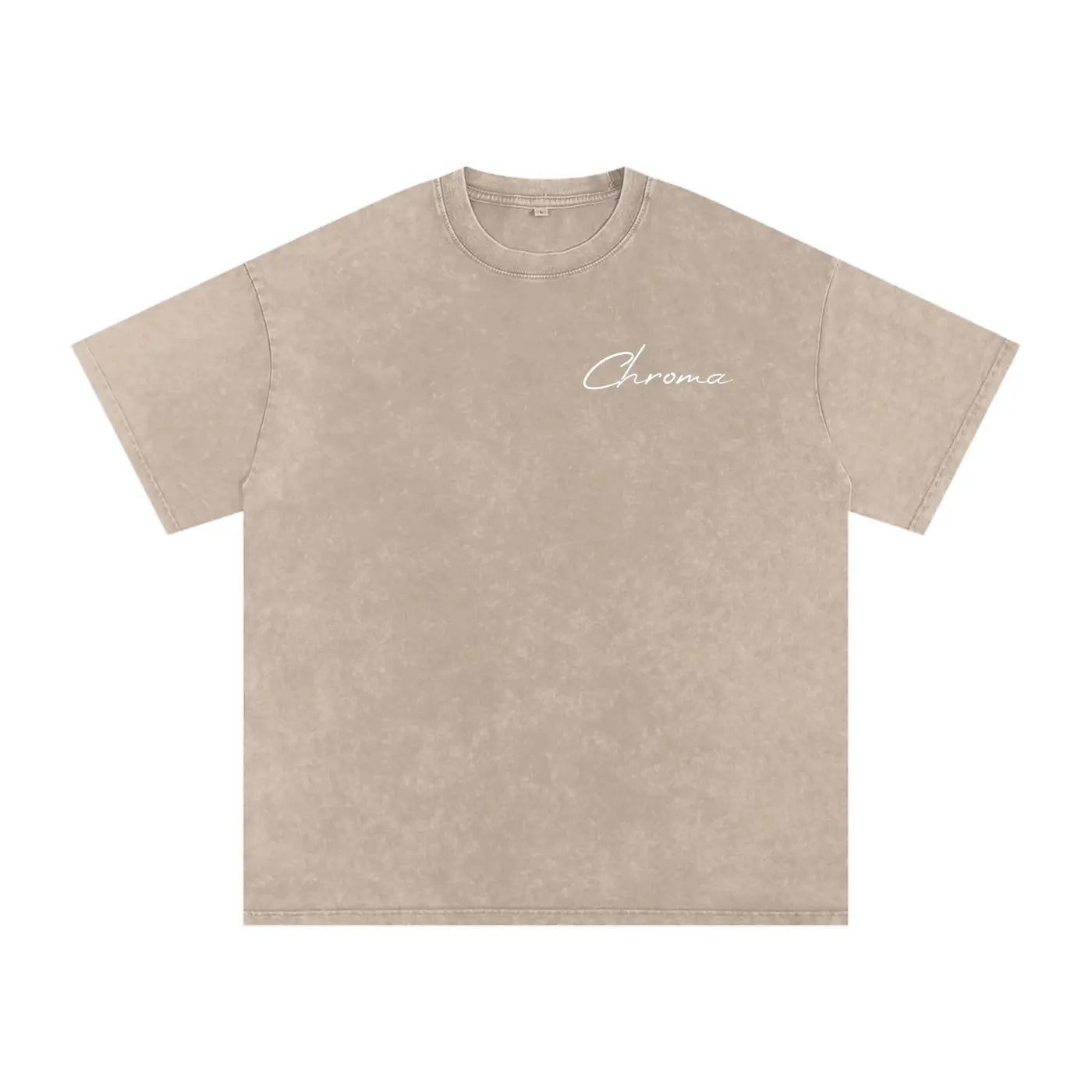 Snow Washed Oversized Cotton T-Shirt ODMPOD