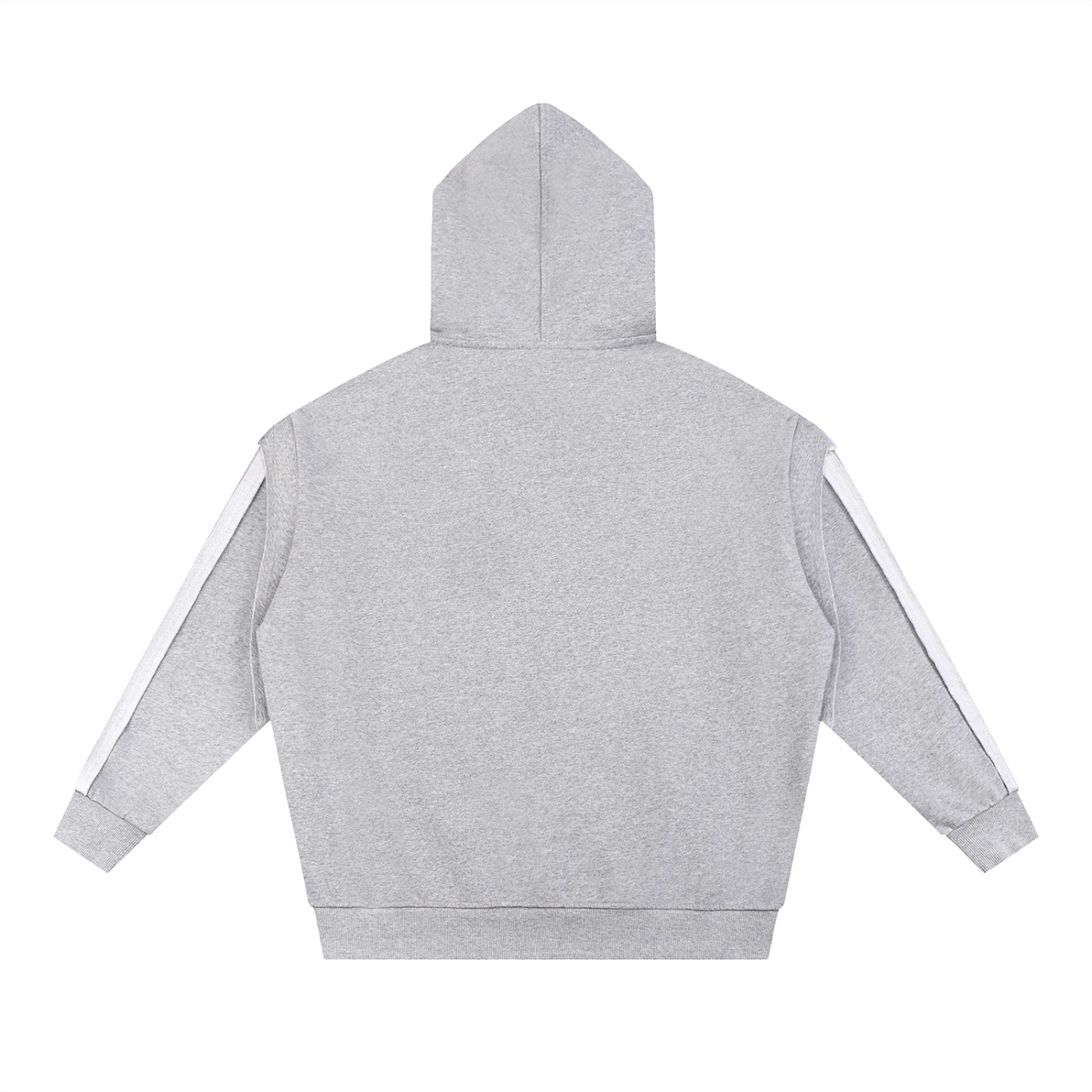 Contrast Tape Raw Edge Double Layered Hoodie ODMPOD