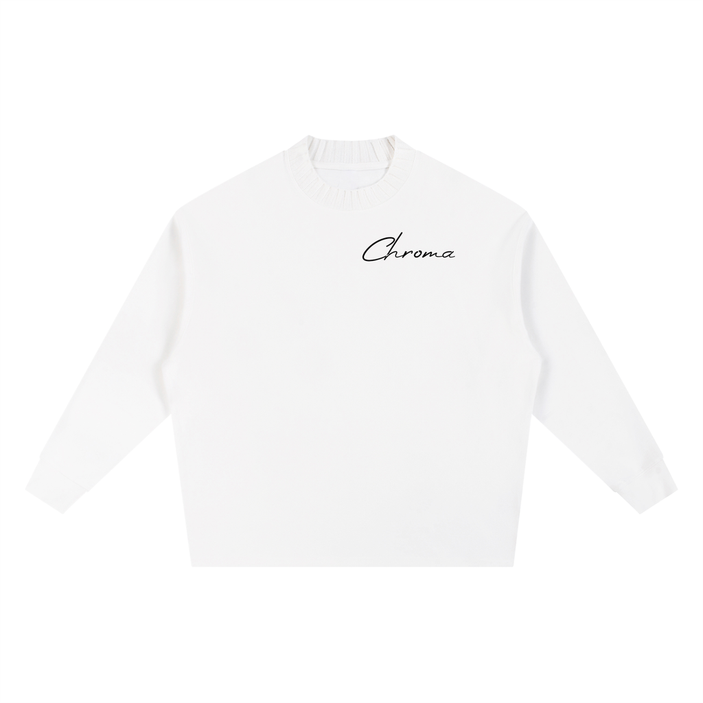 Knitted Round Neck Oversize Sweatshirt ODMPOD