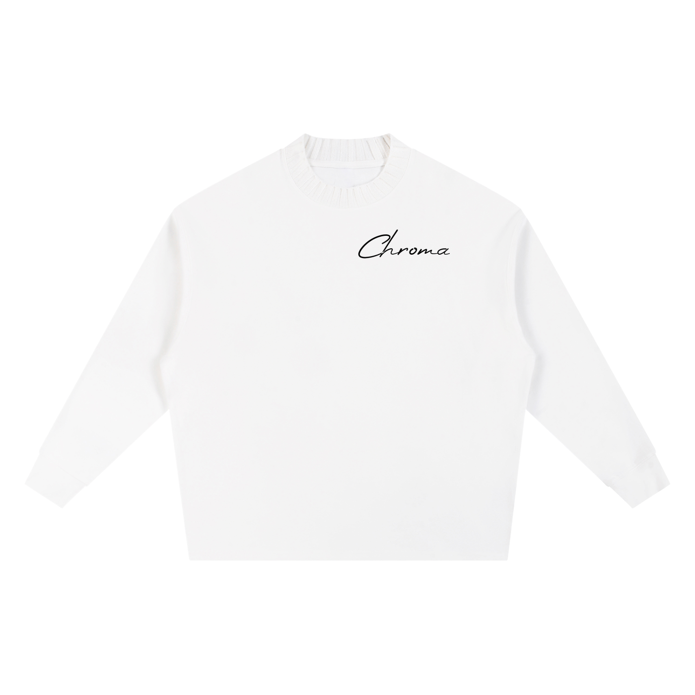Knitted Round Neck Oversize Sweatshirt ODMPOD