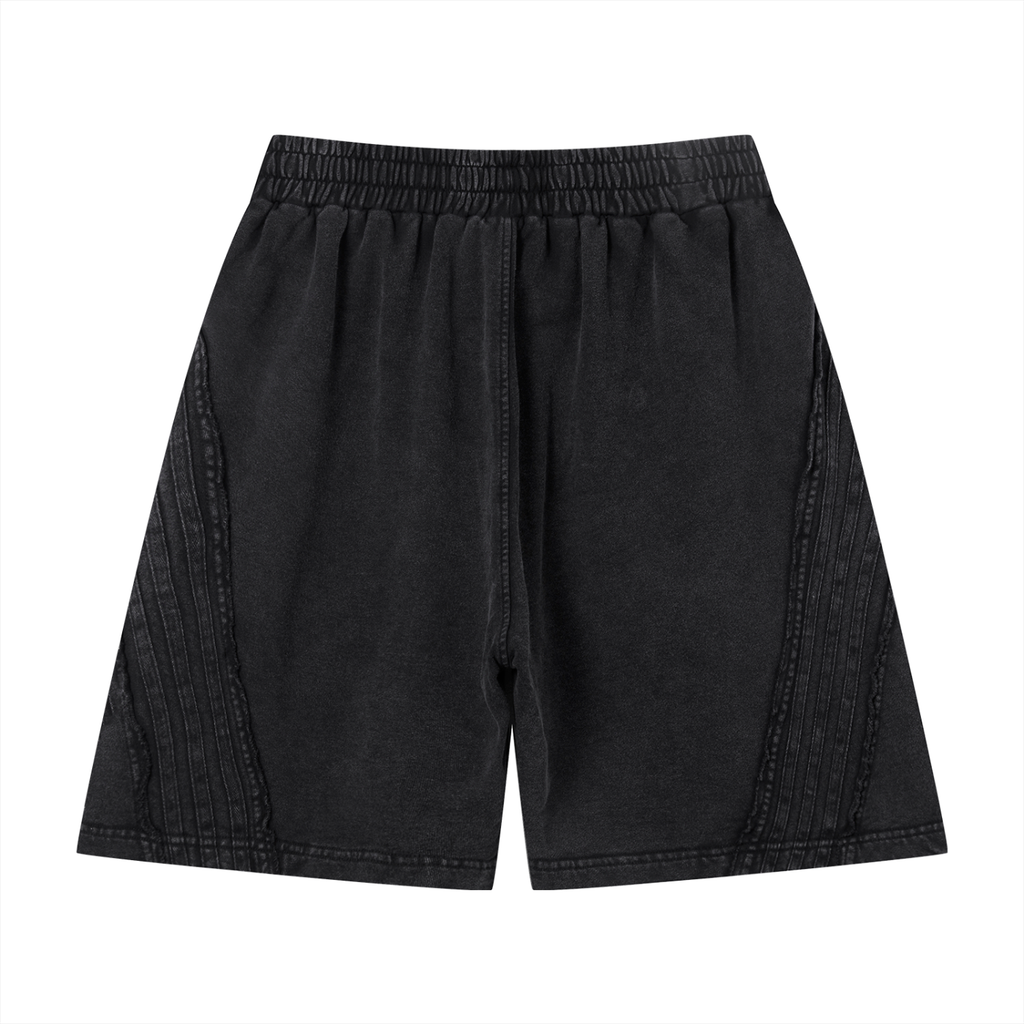 Unisex Vintage Wash Raw Edge Shorts ODMPOD
