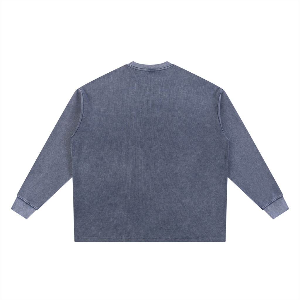 Mineral Wash Waffle Oversized T-Shirt ODMPOD