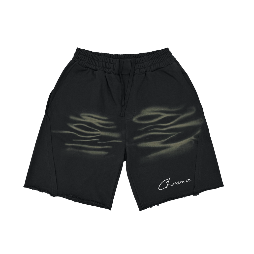 Vintage Washed Tiger Stripes Short Pants ODMPOD