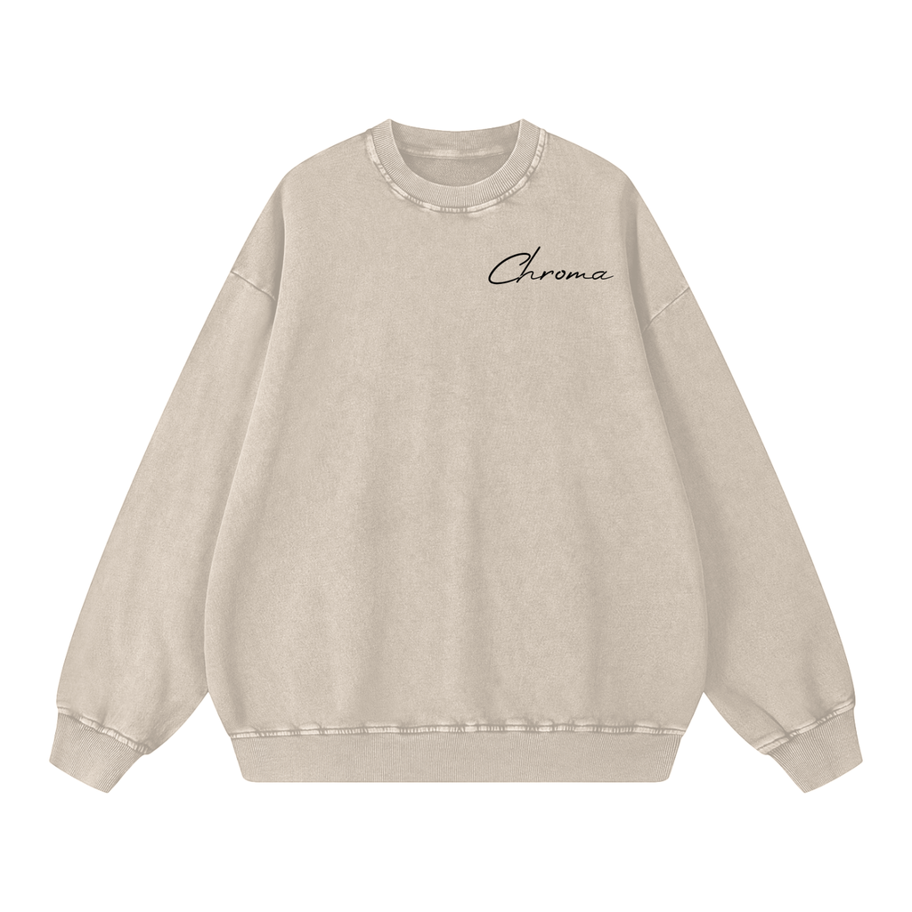 Snow Washed Oversized Sweatshirt ODMPOD