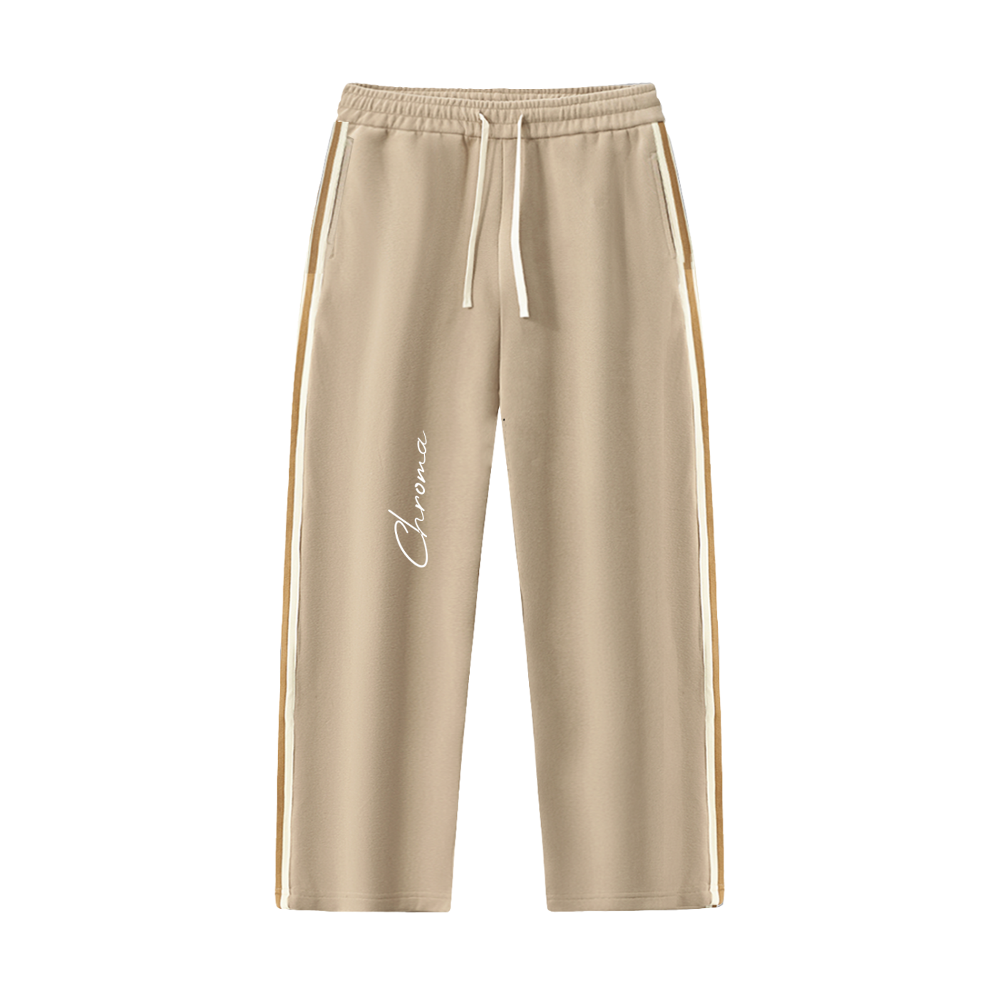 Contrast Side-Stripe Straight-Leg  Pants ODMPOD