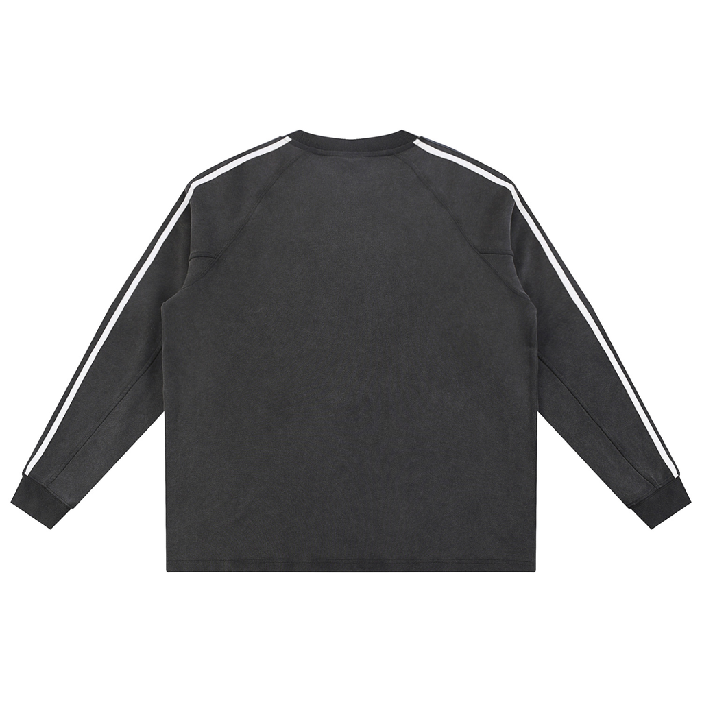 Snow Washed Contrast Tape Sweatshirt ODMPOD