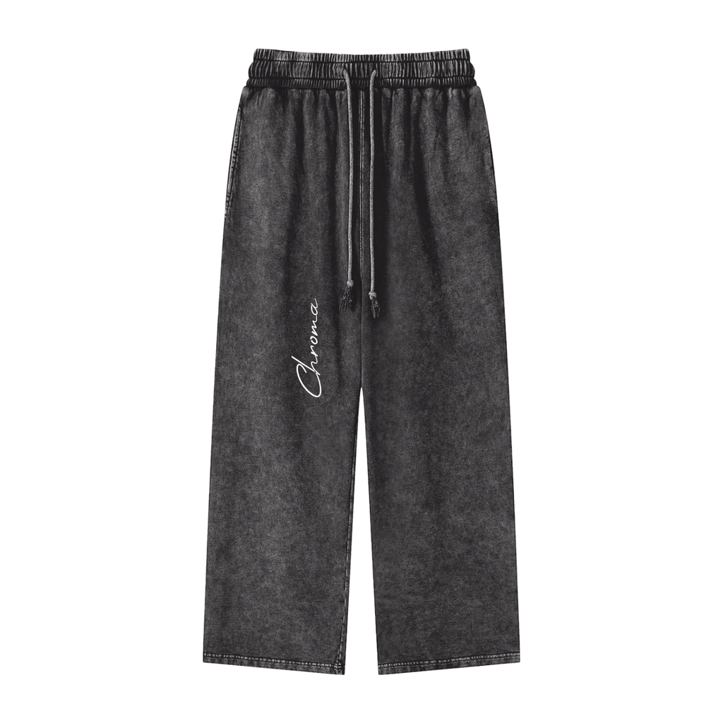 Snow Washed Straight Leg Pants ODMPOD