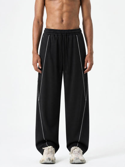 Reflection Striped Straight-Leg Sweatpants