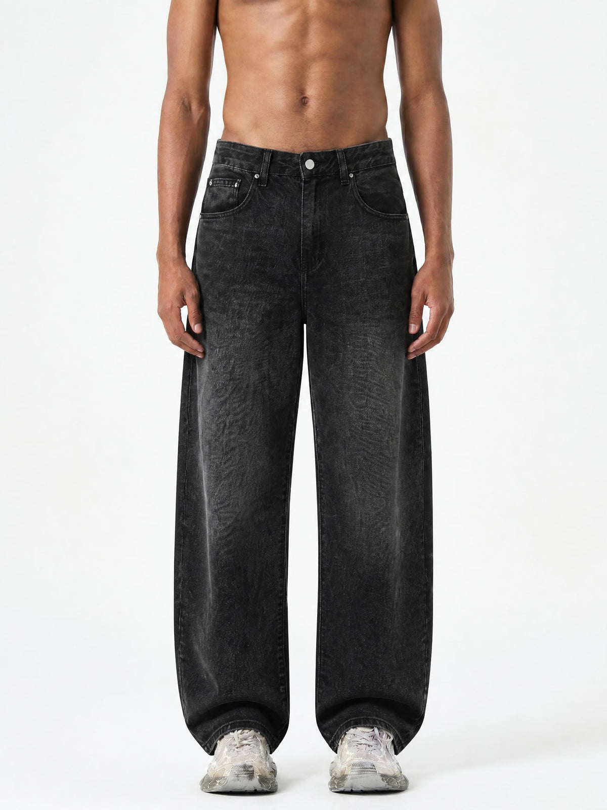 Men's Sunfade Vintage Wash Barrel Leg Jeans