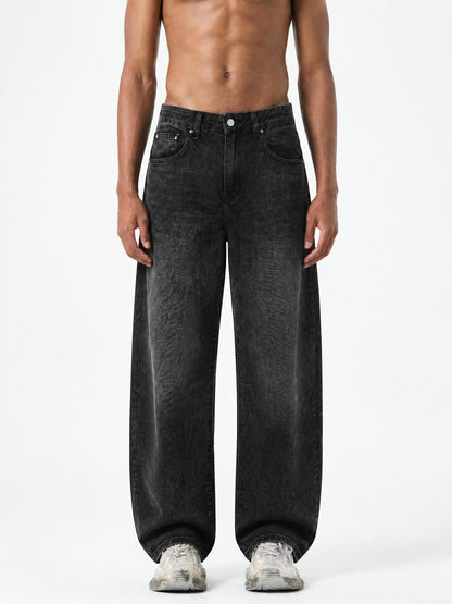 Men's Sunfade Vintage Wash Barrel Leg Jeans